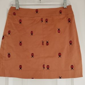 Lilly Pulitzer ladybug skirt, size 0